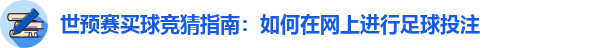 世预赛买球竞猜指南：如何在网上进行足球投注